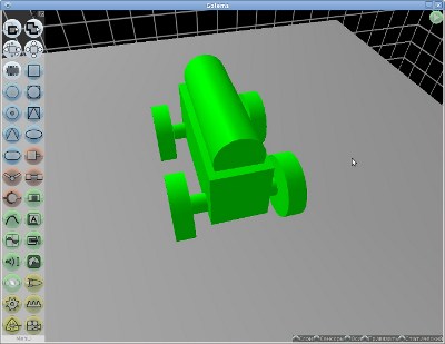 Golems - 3D конструктор - делаем машинку